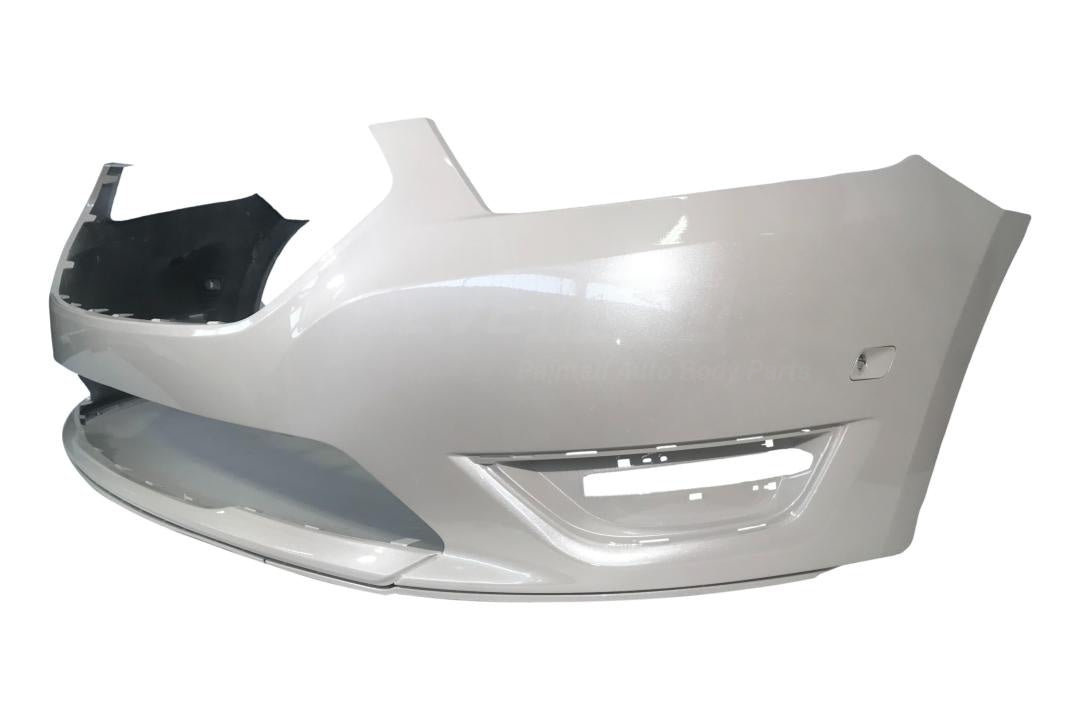 2013-2019 Ford Taurus Front Bumper Painted WITH Auto Park Assist Painted White Platinum Pearl (UG) I DG1Z17D957HAPTM Side2