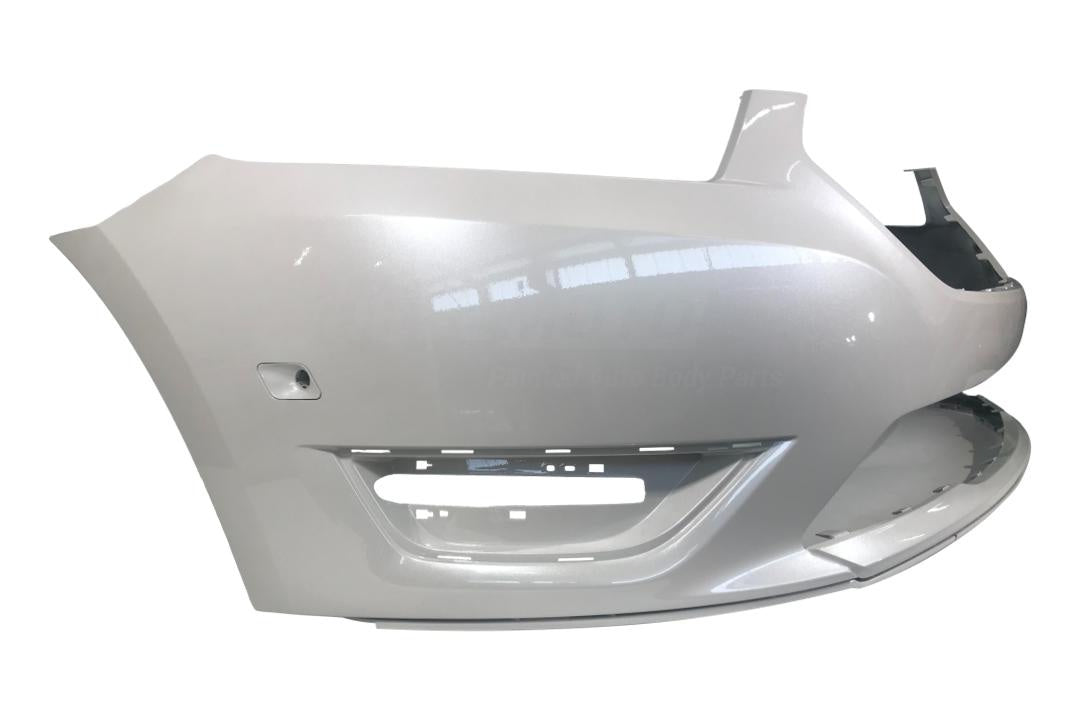 2013-2019 Ford Taurus Front Bumper Painted WITH Auto Park Assist Painted White Platinum Pearl (UG) I DG1Z17D957HAPTM FO1000667 Side