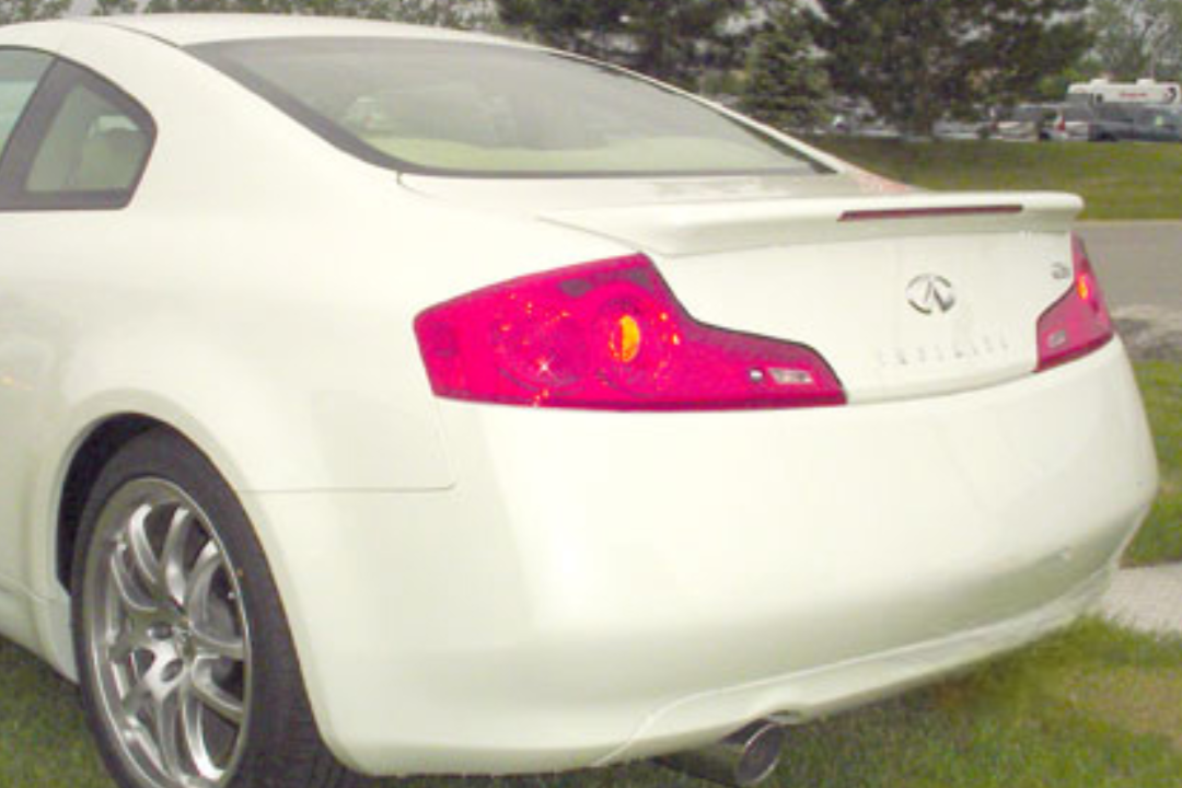 2003-2007 Infiniti G35 Coupe Flush-Mount with Light  Painted Spoiler - ABS184  Spoiler Replacement Painted Car Parts Painted Auto Parts