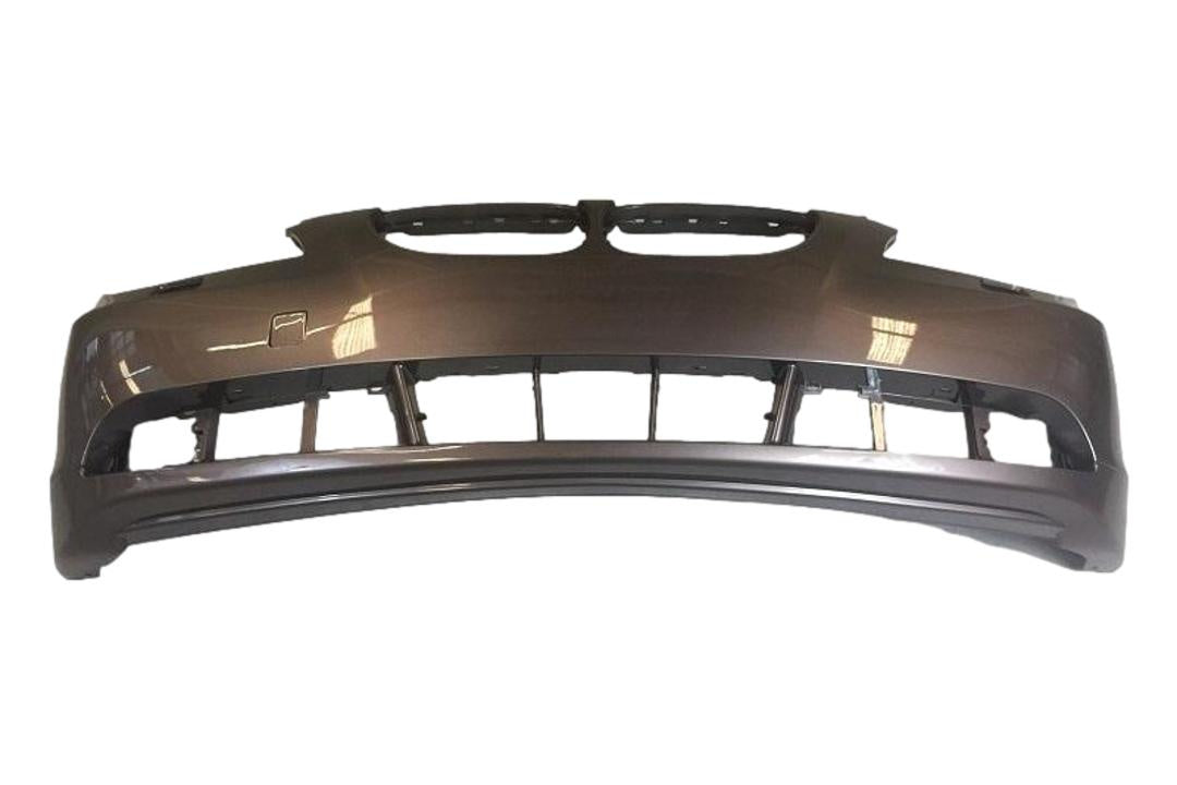 2004-2007 BMW 5-Series Front Bumper Painted (WITH: M-Package)_(Sedan/Wagon) WITH: M-Package | WITHOUT: Park Assist Sensor Holes_Amethyst_Gray_Metallic_A09_ 51117897207_ BM1000182
