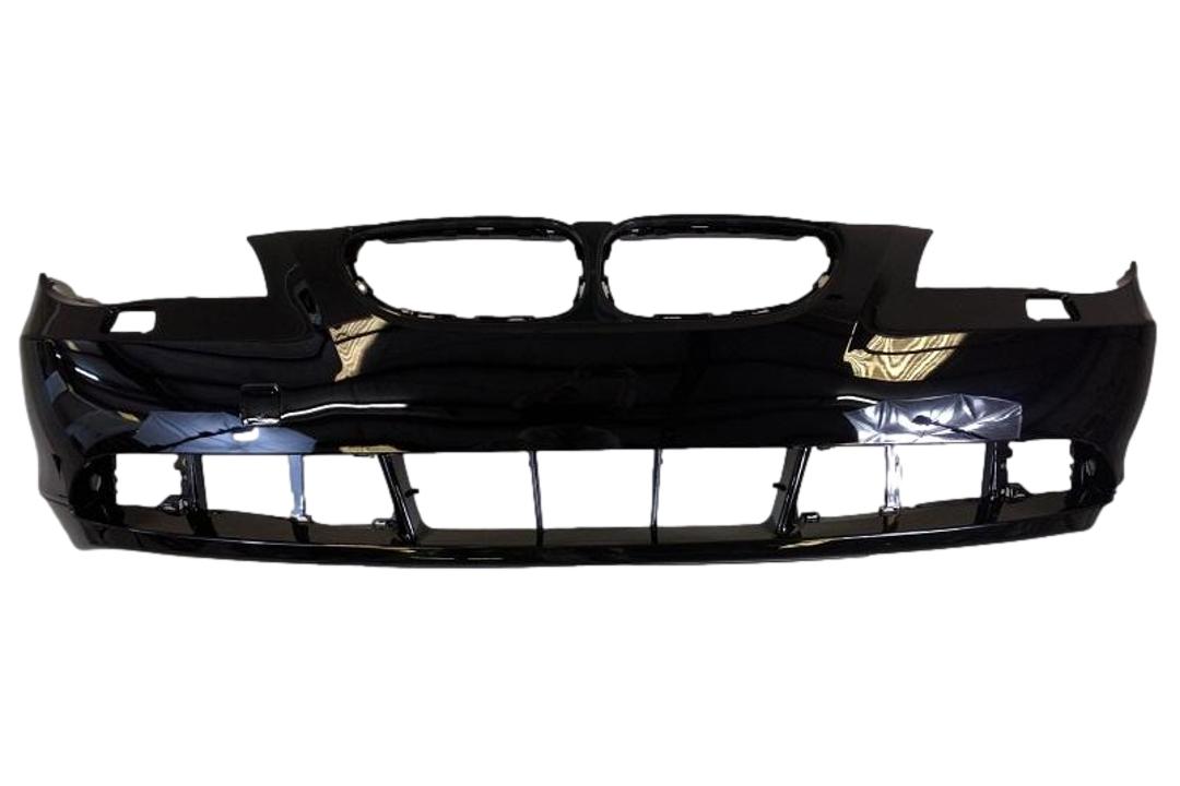 2004-2007 BMW 5-Series Front Bumper Painted (WITH: M-Package)_(Sedan/Wagon) WITH: M-Package | WITHOUT: Park Assist Sensor Holes_Amethyst_Gray_Metallic_A09_ 51117897207_ BM1000182
