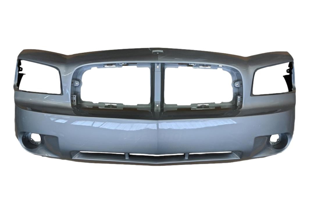 2006-2010 Dodge Charger Front Bumper Painted (R-T/SE/SXT Models) Bright Silver Metallic PS2 4806179AE CH1000461