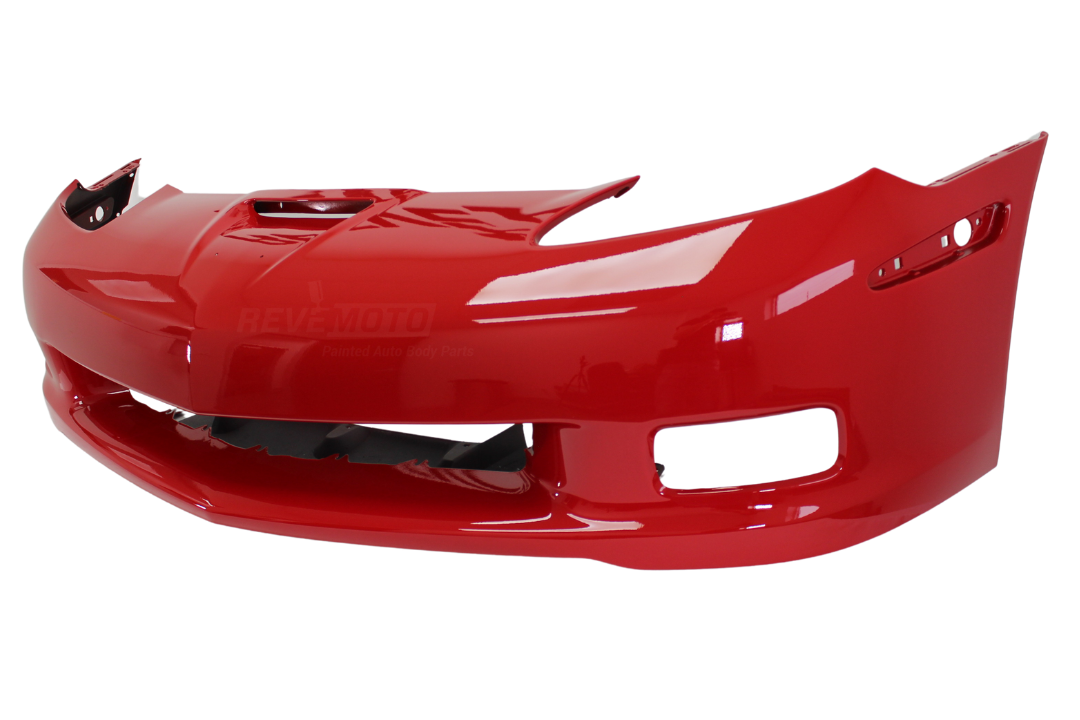 2006-2013 Chevrolet Corvette Z06 Front Bumper Painted Victory Red (WA9260) 15915335 ReveMoto Painted Auto Parts Replacement