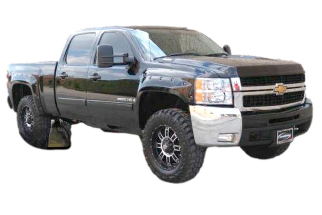 2007-2013 Chevrolet Silverado Fender Flare Painted (1500 | Rivet Style | Set of Four) PB4108 ReveMoto Replacement Painted Auto Parts