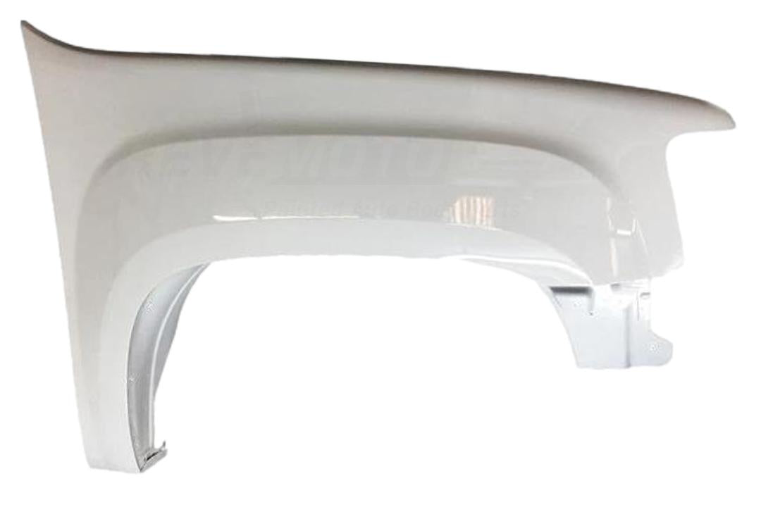 2007-2013 GMC Sierra Fender Painted (1500 | Aftermarket) Olympic White (WA8624) Passenger Side 22977472 ReveMoto Painted Auto Parts Replacement
