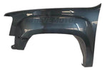 2007-2013 GMC Sierra Fender Painted (1500 | Aftermarket) Stealth Gray Metallic (WA928L) Driver Side 22977471 ReveMoto Painted Auto Parts Replacement