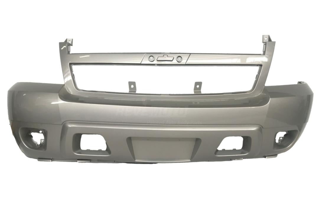 2007-2014 Chevrolet Suburban Front Bumper Painted (1500 | WITHOUT: Off Road Package) Champagne Silver Metallic (WA102V) 25814570 GM1000817 ReveMoto Painted Auto Body Parts