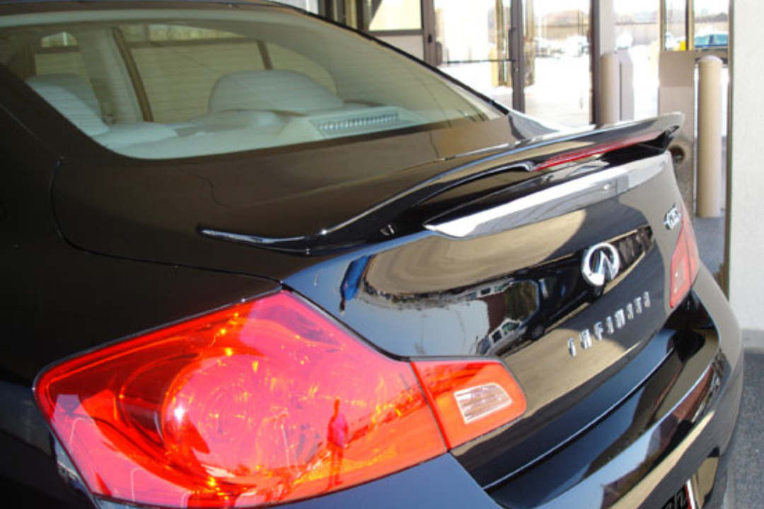 2007-2014 G35 Sedan 4-Dr Post-Mount - ABS173 Spoiler Replacement Painted Car Parts Painted Auto Parts