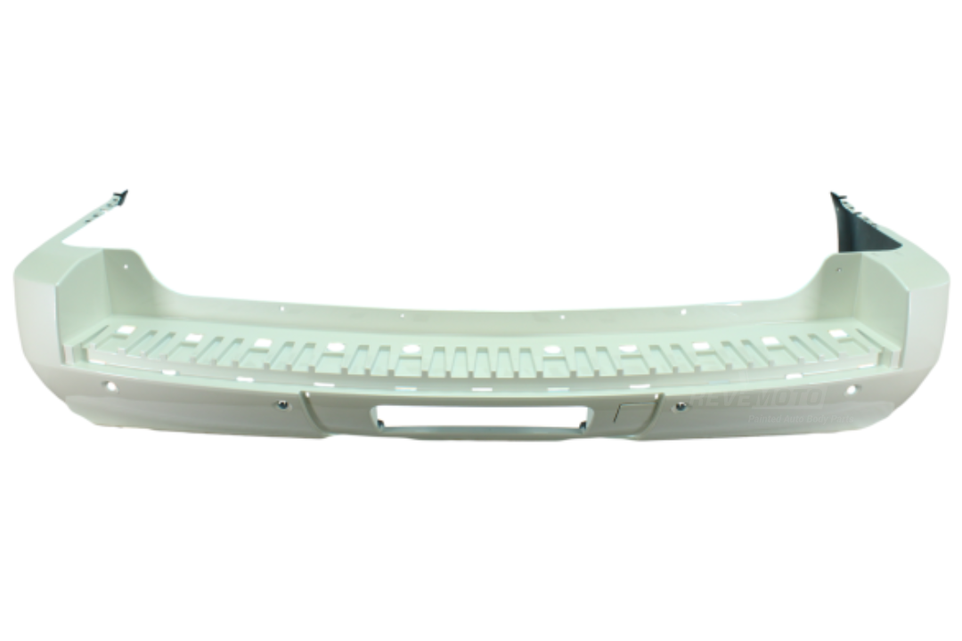 2007-2014 GMC Yukon XL 1500 Rear Bumper Painted (Denali) White Diamond Pearl (WA800J) 20951796 GM1100786 ReveMoto Painted Auto Parts Replacement 