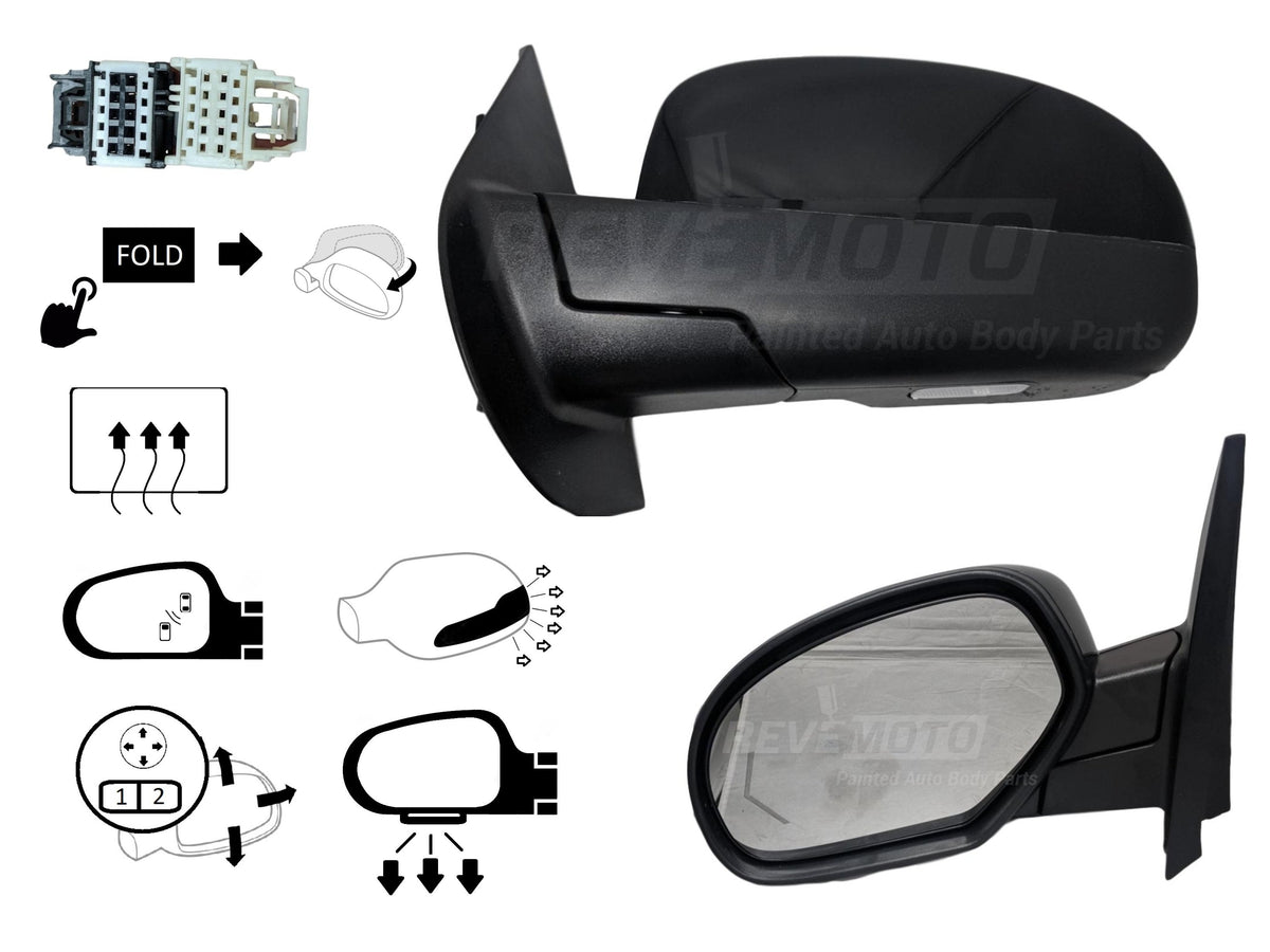 2013 Cadillac Escalade Side View Mirror Painted (OEM)