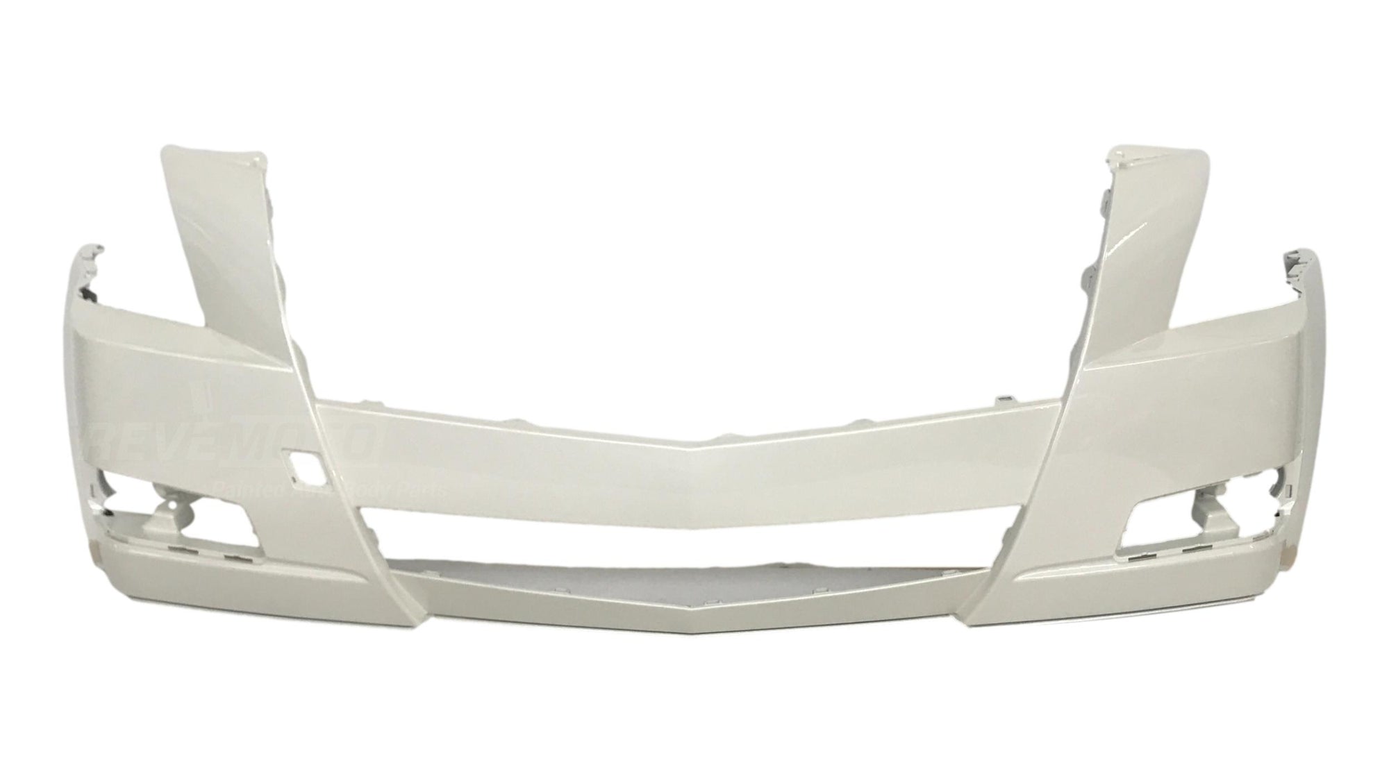2008-2014 Cadillac CTS Front Bumper Painted (WITHOUT: Hid Head Lights, Head Light Washer Holes) White Diamond Pearl (WA800J) 25793663 GM1000855
