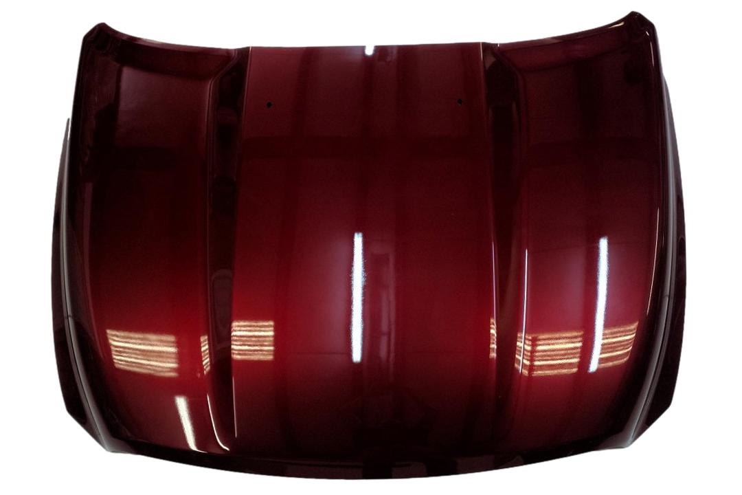 2011-2018 Dodge Ram Hood Painted (Aftermarket: 1500 Series | WITHOUT: Hood Scoop | Made of Steel) Inferno Red Crystal Pearl (PRH) 68160234AD CH1230275