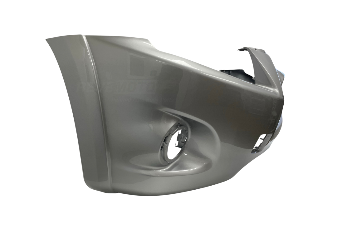 2009-2012 Toyota RAV4 Front Bumper Painted (WITH: Flare Holes) Classic Silver Metallic (1F7) 5211942971 ReveMoto Painted Auto Parts Replacement 