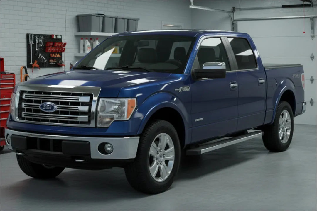 2009-2014 Ford F-150 Painted Fender Flares (OEM | Set of 4) Dark Blue Metallic (DX)