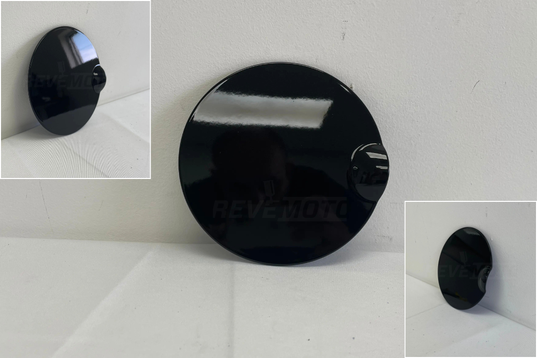 32560 - 2009-2014 Ford F150 Gas Lid Cover Painted (OEM) Tuxedo Black Metallic (UH 9L3Z99405A26AA