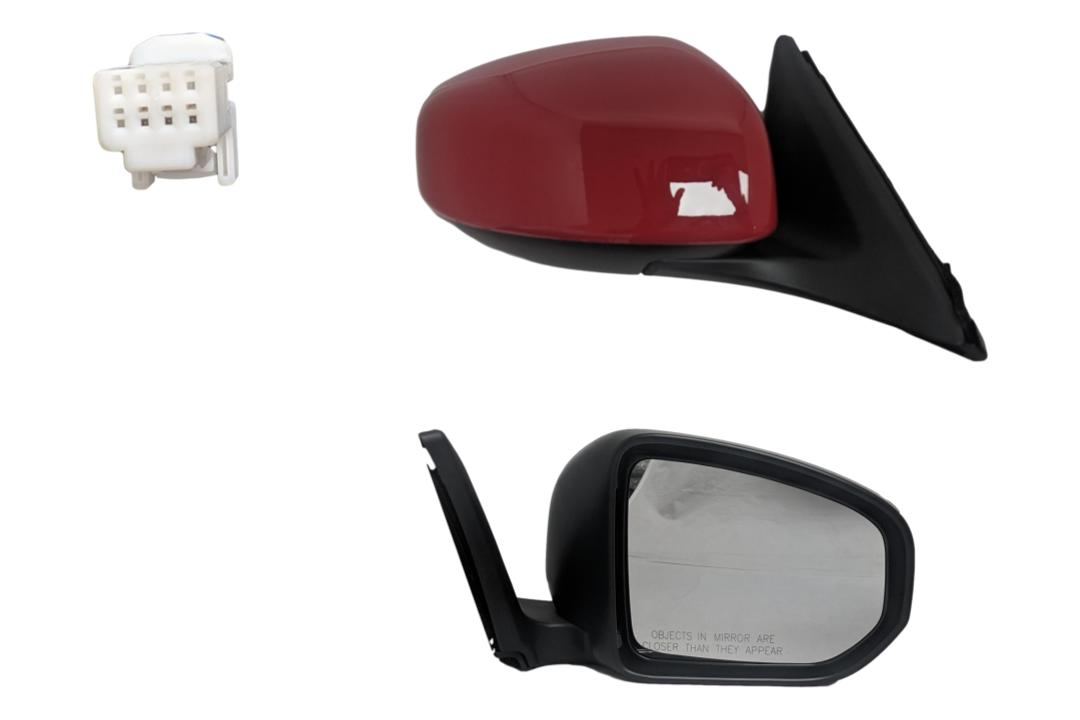 2009-2020 Nissan 370Z Passenger Side View Mirror Painted, Power, Non-Heated, Painted Vibrant Red (A54) 963021EA0B NI1321212
