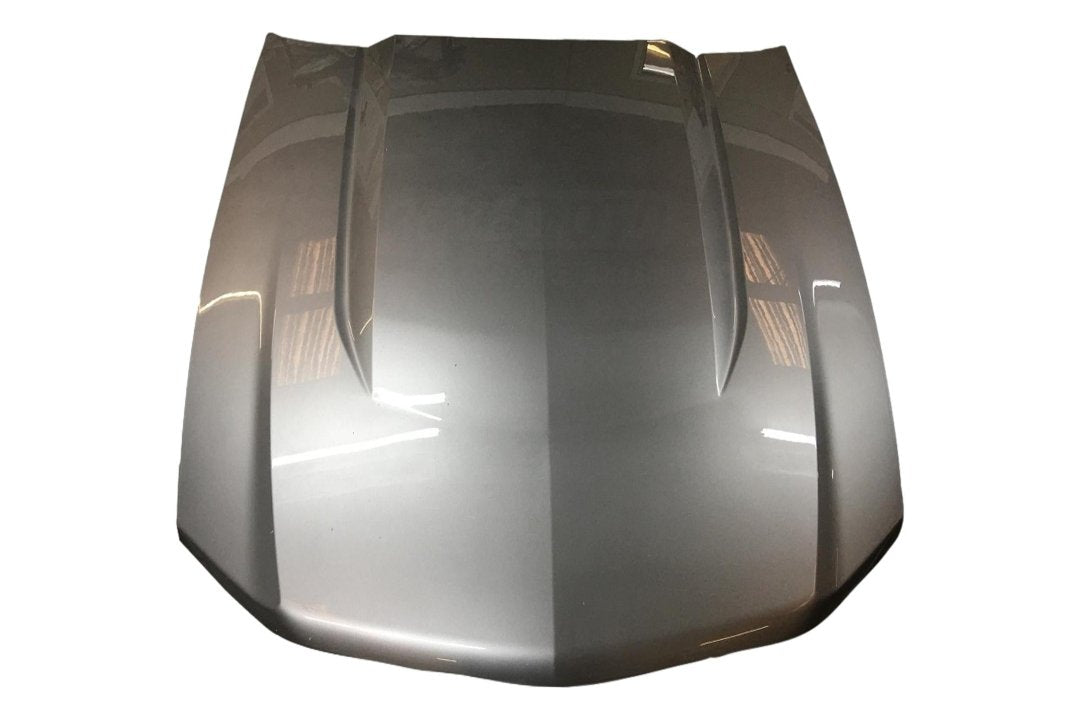 2010-2012 Ford Mustang Hood Painted (Base/GT Models) Ingot Silver (UX) AR3Z16612B FO1230290 ReveMoto Painted Auto Parts Replacement