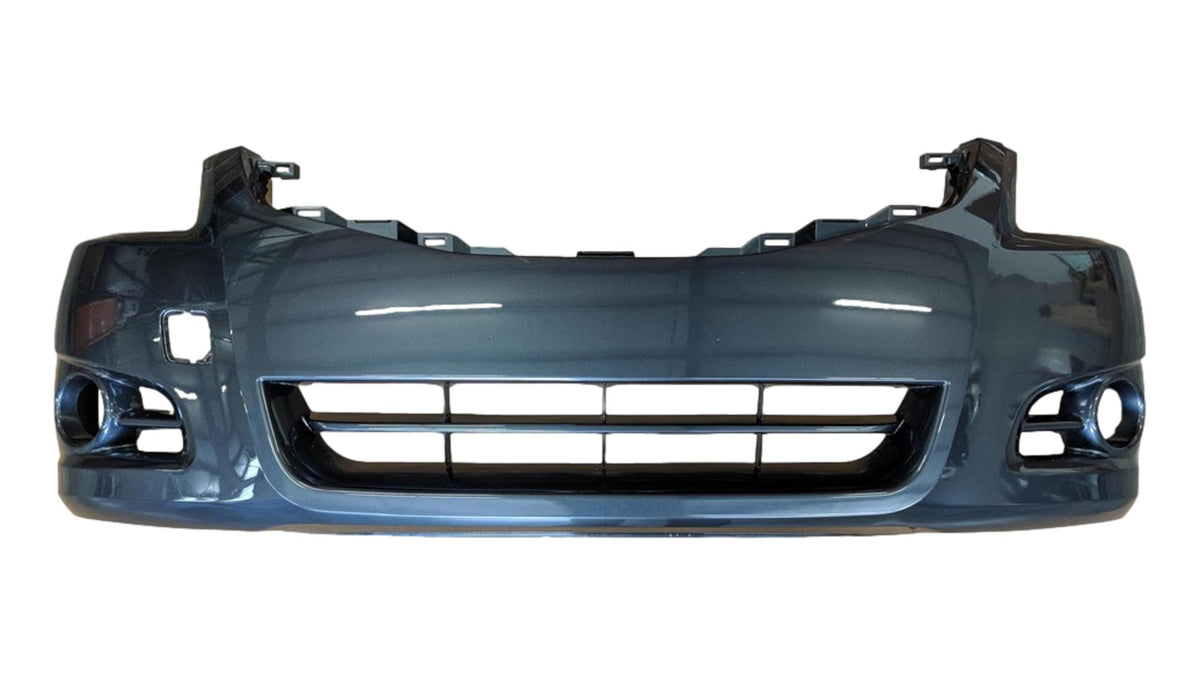 2010-2012 Nissan Altima Front Bumper Painted (Sedan/Hybrid) Metallic Slate (KBC) 62022ZX00H NI1000268 ReveMoto Painted Auto Parts Replacement