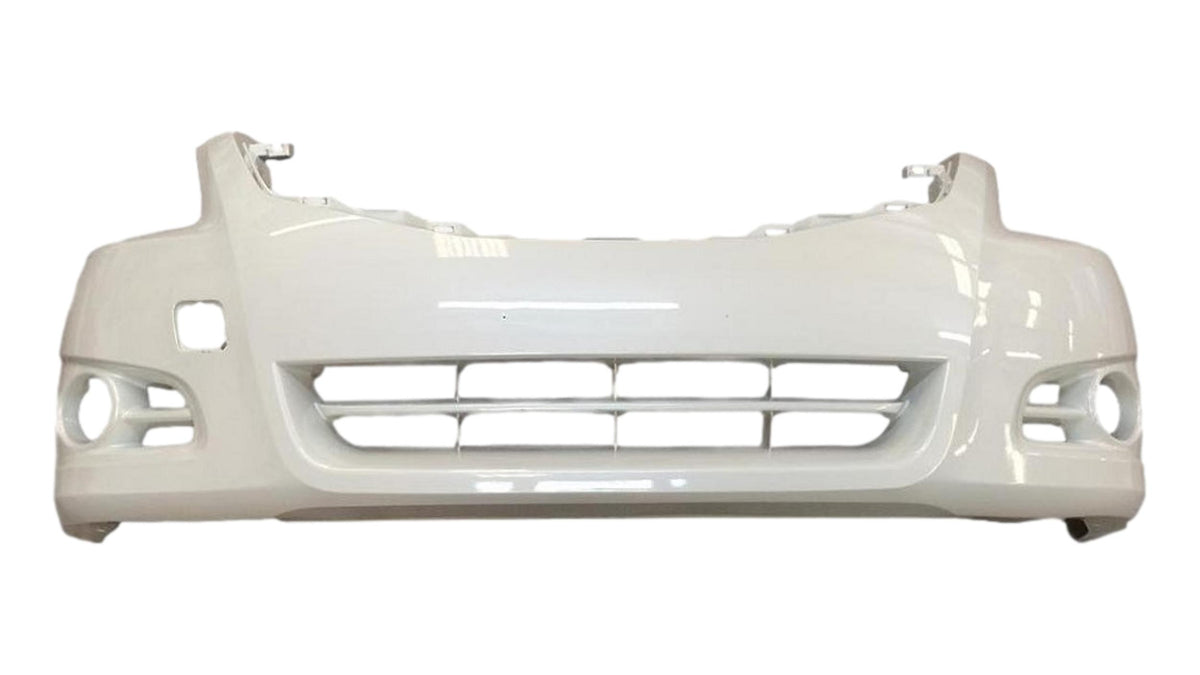 2010-2012 Nissan Altima Front Bumper Painted (Sedan/Hybrid) White Pearl (QAB) 62022ZX00H NI1000268 ReveMoto Painted Auto Parts Replacement