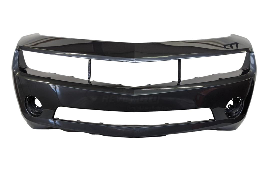 2010-2013 Chevrolet Camaro Front Bumper Painted (LS/LT Models) Cyber Gray Metallic (WA637R) 92236548 GM1000906 ReveMoto Painted Auto Parts Replacement 