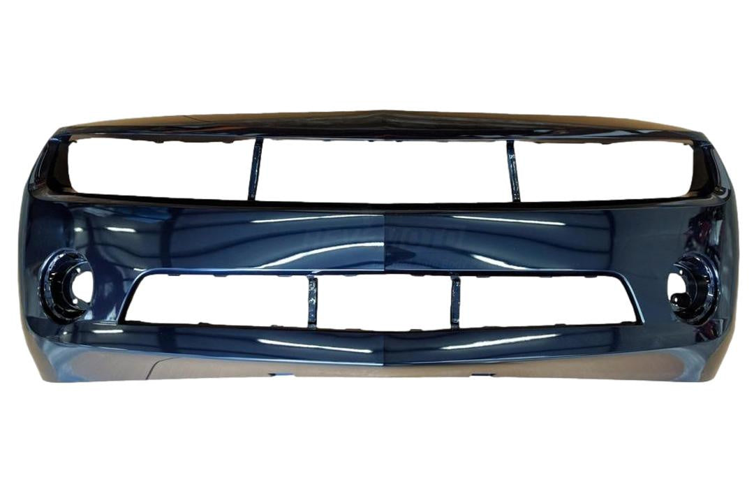 2010-2013 Chevrolet Camaro Front Bumper Painted (LS/LT Models) Imperial Blue Metallic (WA403P) 92236548 GM1000906 ReveMoto Painted Auto Parts Replacement 