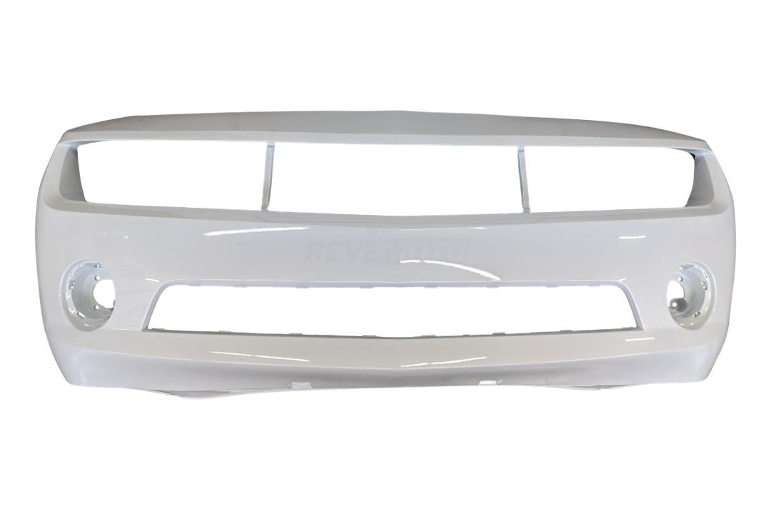 2010-2013 Chevrolet Camaro Front Bumper Painted (LS/LT Models) Olympic White (WA8624) 92236548 GM1000906 ReveMoto Painted Auto Parts Replacement 