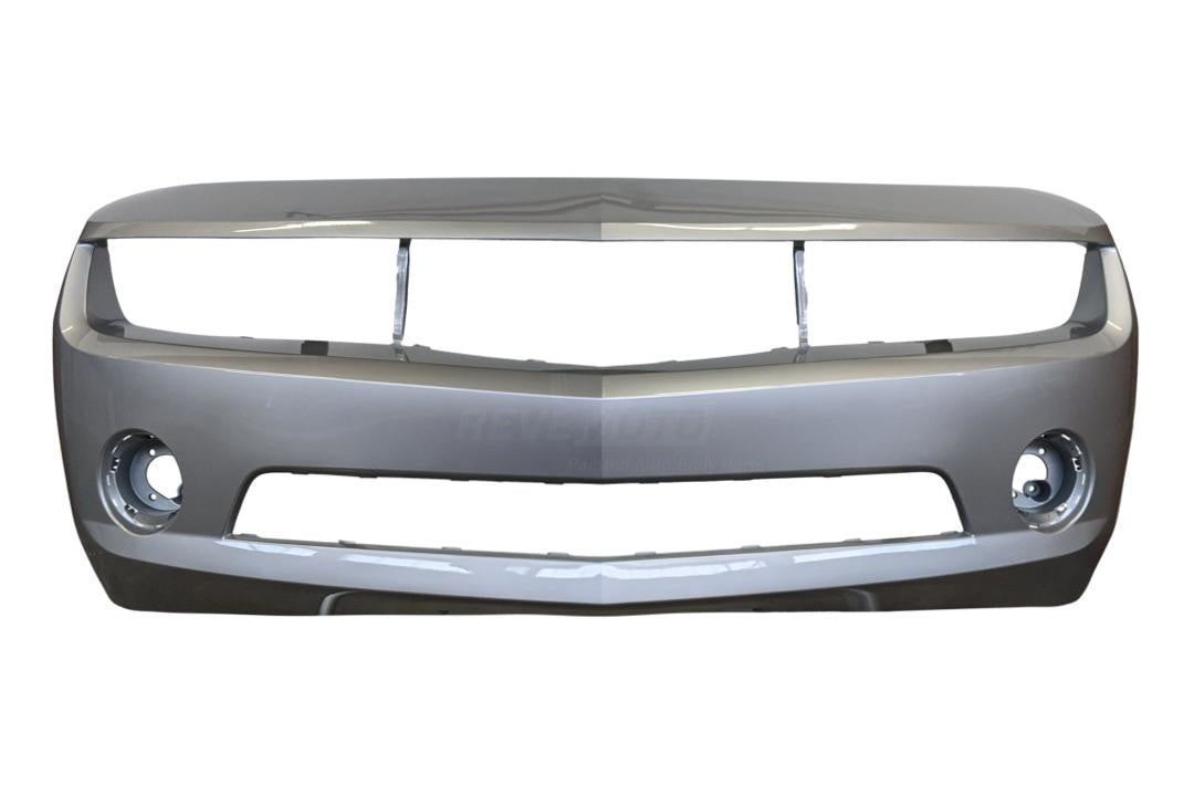 2010-2013 Chevrolet Camaro Front Bumper Painted (LS/LT Models) Switchblade Silver Metallic (WA636R) 92236548 GM1000906 ReveMoto Painted Auto Parts Replacement 