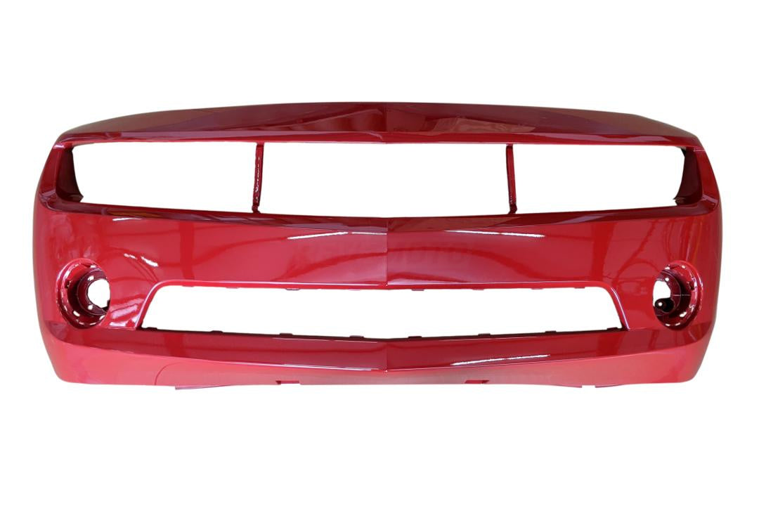 2010-2013 Chevrolet Camaro Front Bumper Painted (LS/LT Models) Victory Red (WA9260) 92236548 GM1000906 ReveMoto Painted Auto Parts Replacement 