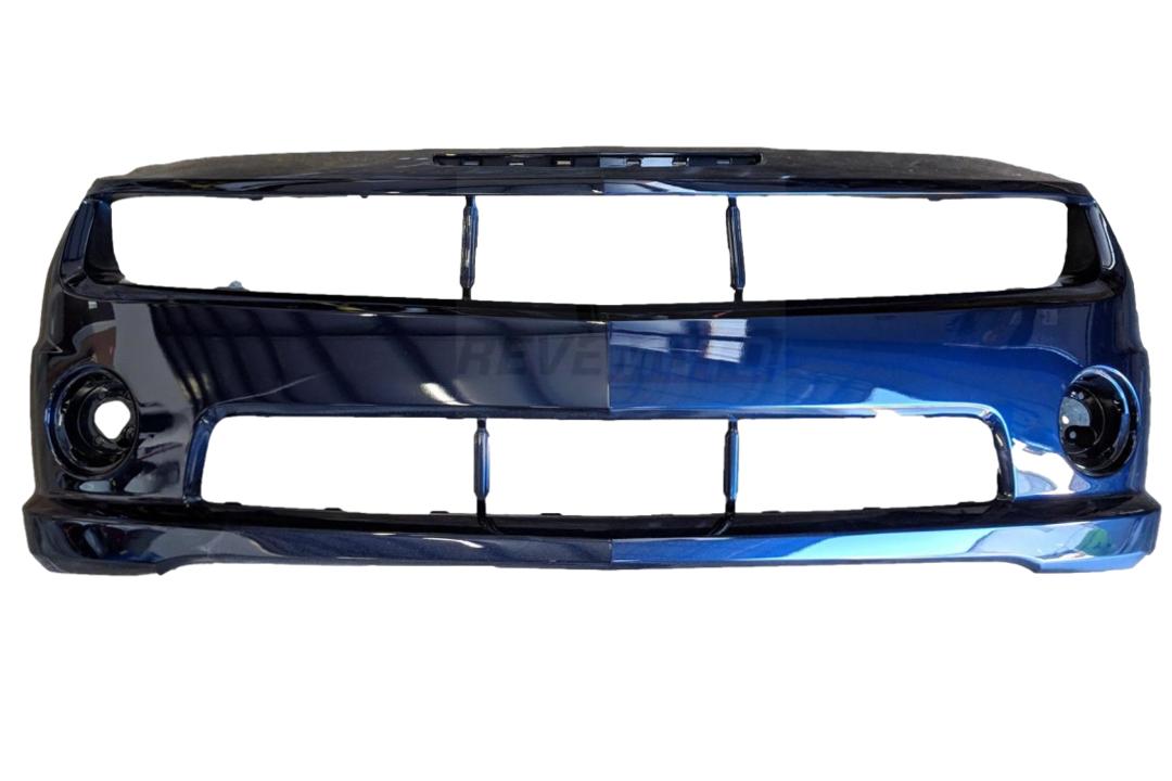 2010-2013 Chevrolet Camaro Front Bumper Painted (SS Models) Imperial Blue Metallic WA403P 92236547 GM1000905 ReveMoto Painted Auto Parts Replacement