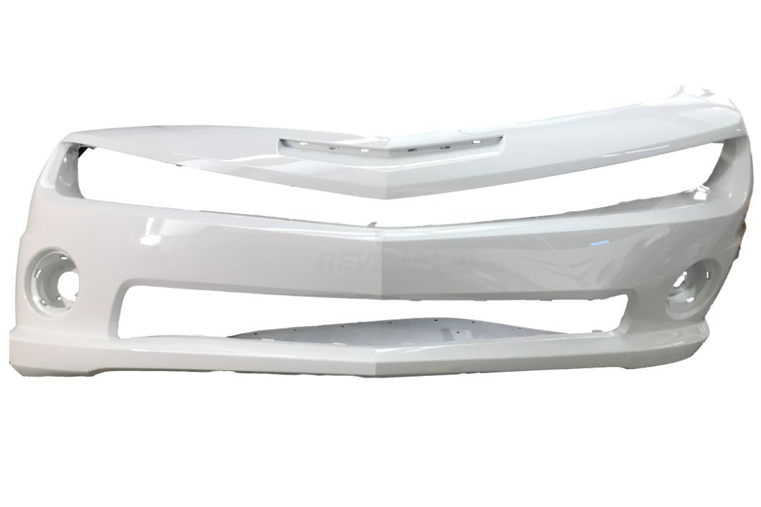 2010-2013 Chevrolet Camaro Front Bumper Painted (SS Models) Olympic White (WA8624) 92236547 GM1000905 ReveMoto Painted Auto Parts Replacement