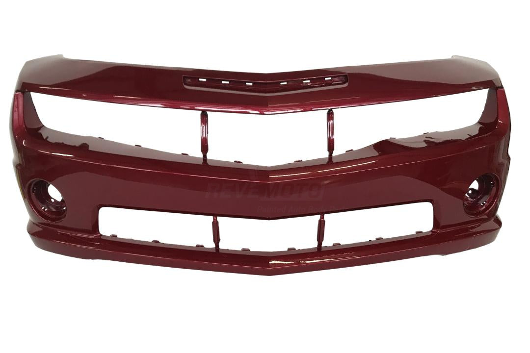 2010-2013 Chevrolet Camaro Front Bumper Painted (SS Models) Red Jewel Tintcoat Metallic (WA301N) 92236547 GM1000905 ReveMoto Painted Auto Parts Replacement