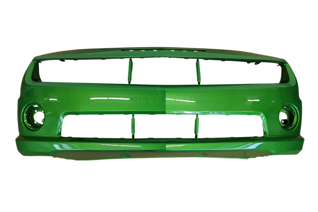 2010-2013 Chevrolet Camaro Front Bumper Painted (SS Models) Synergy Green Metallic (WA708S) 92236547 GM1000905 ReveMoto Painted Auto Parts Replacement