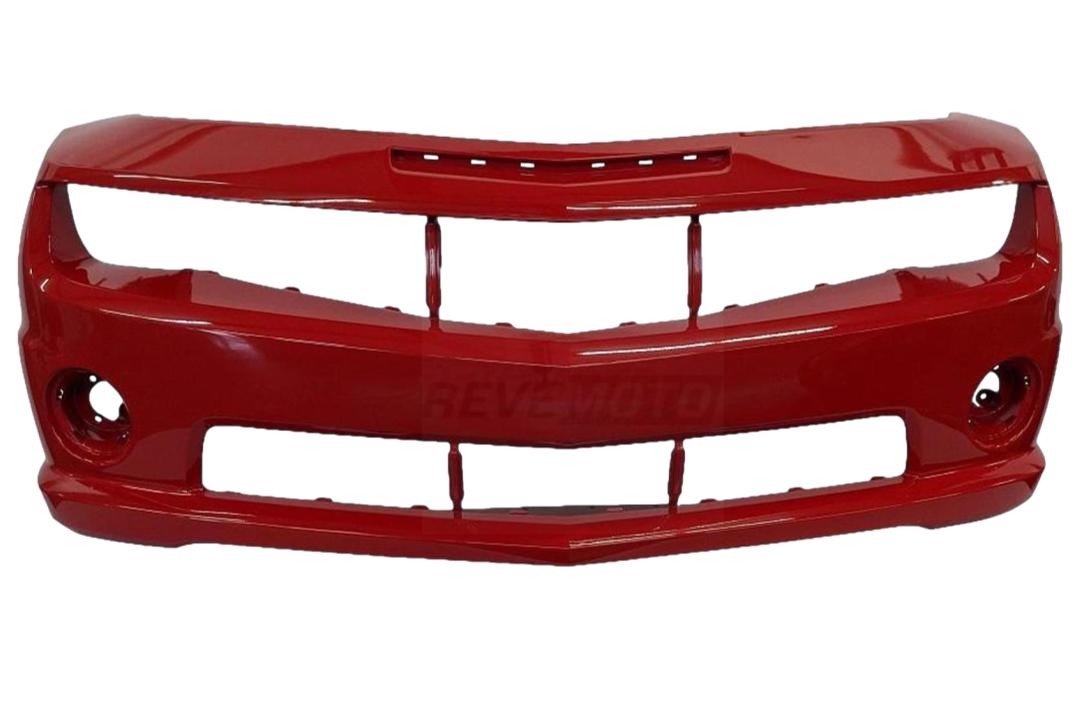 2010-2013 Chevrolet Camaro Front Bumper Painted (SS Models) Victory Red WA9260 92236547 GM1000905 ReveMoto Painted Auto Parts Replacement