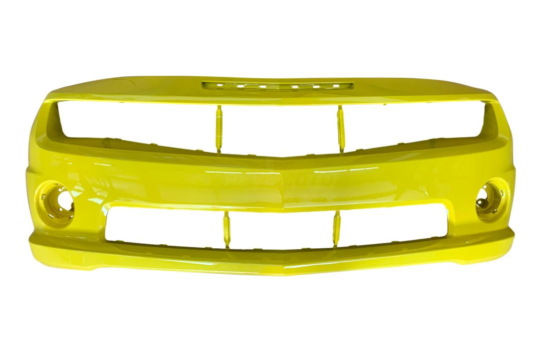 2010-2013 Chevrolet Camaro Front Bumper Painted (SS Models) Yellow (WA9414) 92236547 GM1000905 ALT TXT - ReveMoto Painted Auto Parts Replacement 