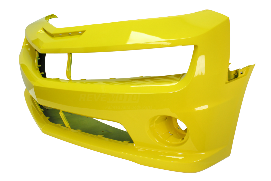 2010-2013 Chevrolet Camaro Front Bumper Painted (SS Models) Yellow (WA9414) 92236547 GM1000905 ALT TXT - ReveMoto Painted Auto Parts Replacement