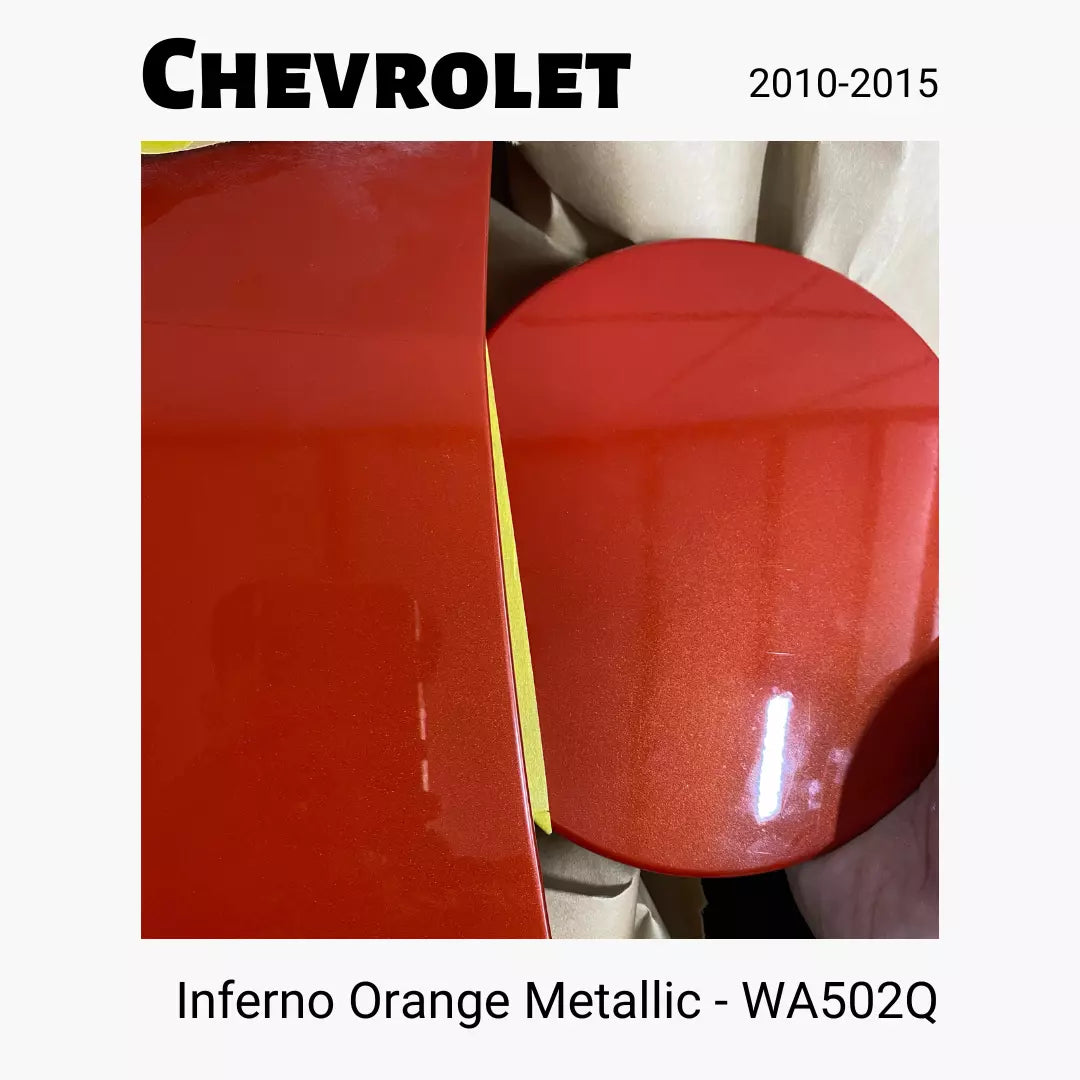 Chevrolet Paint Code WA502Q or U502Q (Inferno Orange Metallic) - ReveMoto Custom Paint Match