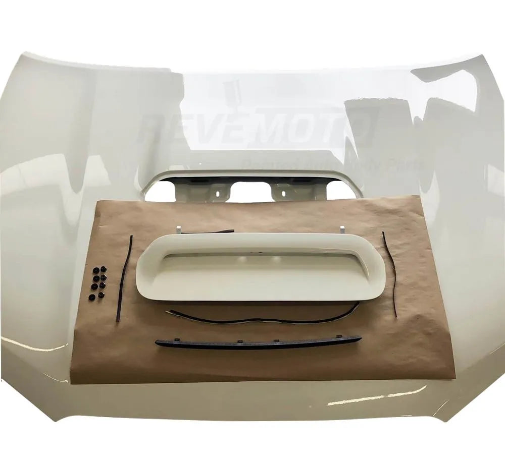 2010-2023 Toyota 4Runner Hood Painted WITH Scoop Super White 040 5330135210 TO1230218 ReveMoto Painted Auto Parts Replacement