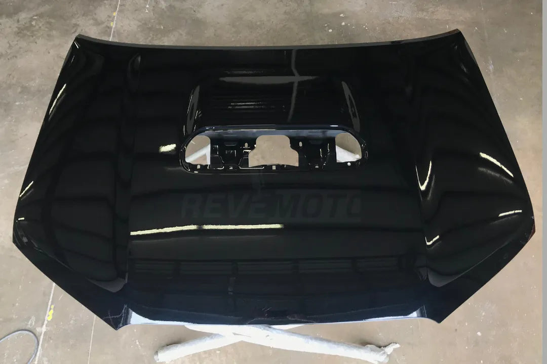 2010-2023 Toyota 4Runner Painted Hood and Scoop Conversion Kit Attitude Black Metallic (218) 5330135210 TO1230218 ReveMoto Painted Auto Parts Replacement