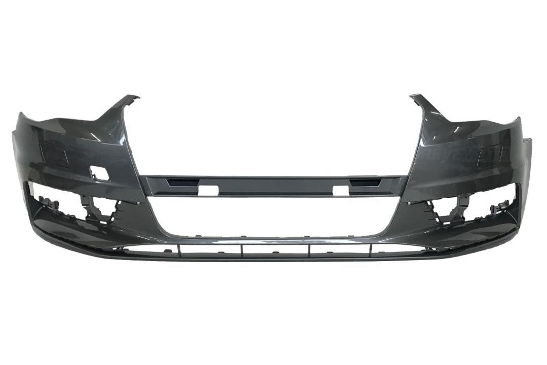 2015-2016 Audi A3 Front Bumper Painted (WITHOUT: S-Line) Monsoon Gray Metallic (LX7R) 8V5807065GRU_AU1000218