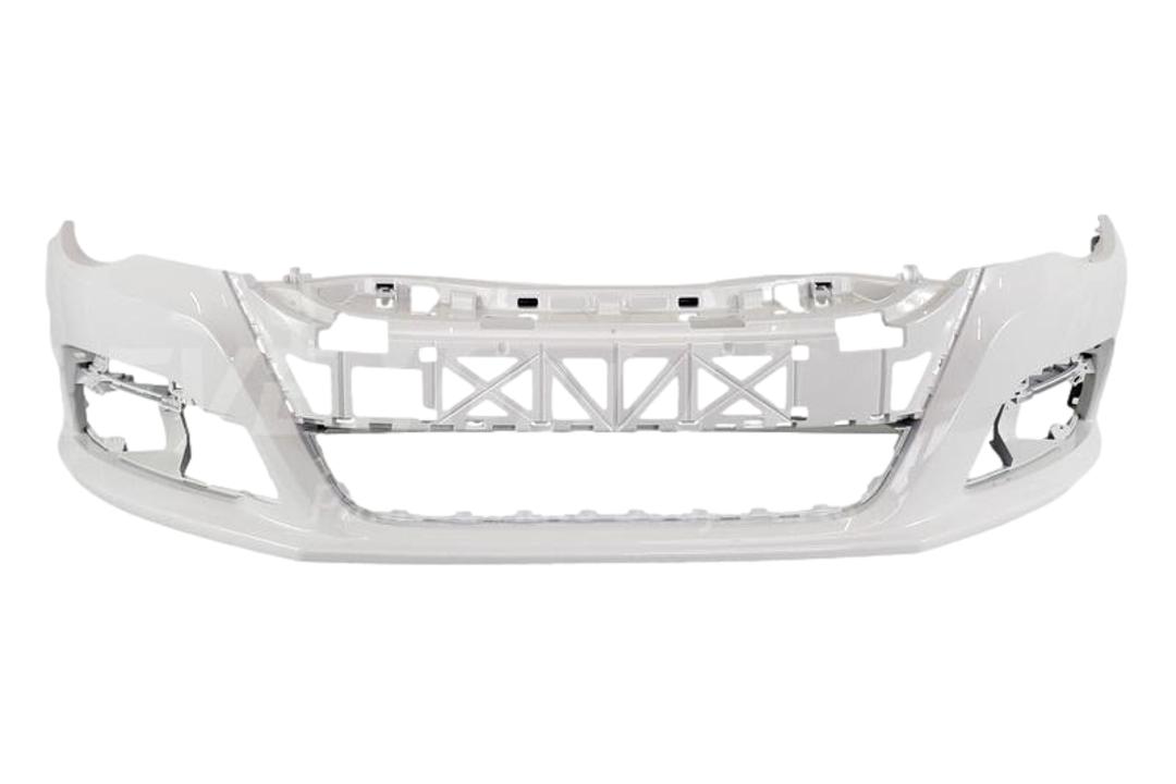 2009-2012 Volkswagen Passat CC Front Bumper Painted_Candy_White_LB9A_WITHOUT: Park Assist Sensor Holes, Head Light Washer Holes_ 3C8807217MGRU_ VW1000181