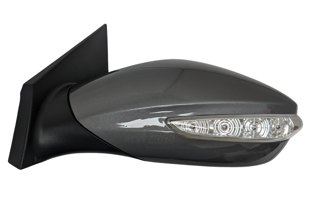 2011-2014 Hyundai Sonata Side View Mirror Painted (WITH: Heat, Turn Signal Light | WITHOUT: Eco Models) Harbor Gray Metallic (P3G) 876103Q110 HY1320168