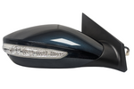 2011-2014 Hyundai Sonata Side View Mirror Painted (WITH: Heat, Turn Signal Light | WITHOUT: Eco Models) Pacific Blue Pearl (T3) 876203Q110 HY1321168 