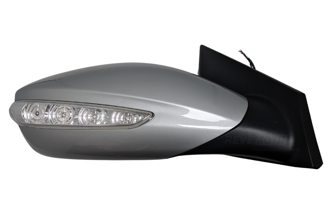 2011-2014 Hyundai Sonata Side View Mirror Painted (WITH: Heat, Turn Signal Light | WITHOUT: Eco Models) Radiant Silver Metallic (SM) 876203Q110 HY1321168 