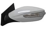 2011-2014 Hyundai Sonata Side View Mirror Painted (WITH: Heat, Turn Signal Light | WITHOUT: Eco Models) White Pearl (JR) 876103Q110 HY1320168