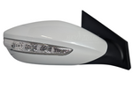 2011-2014 Hyundai Sonata Side View Mirror Painted (WITH: Heat, Turn Signal Light | WITHOUT: Eco Models) White Pearl (WJ) 876203Q110 HY1321168 