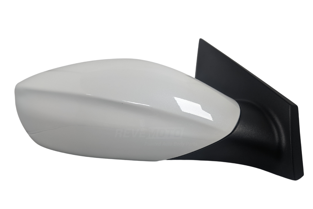2011-2014 Hyundai Sonata Side View Mirror Painted (WITH: Heat | WITHOUT: Turn Signal Light, Eco Models) Shimmering White Pearl (WJ) 876203Q010 HY1321166