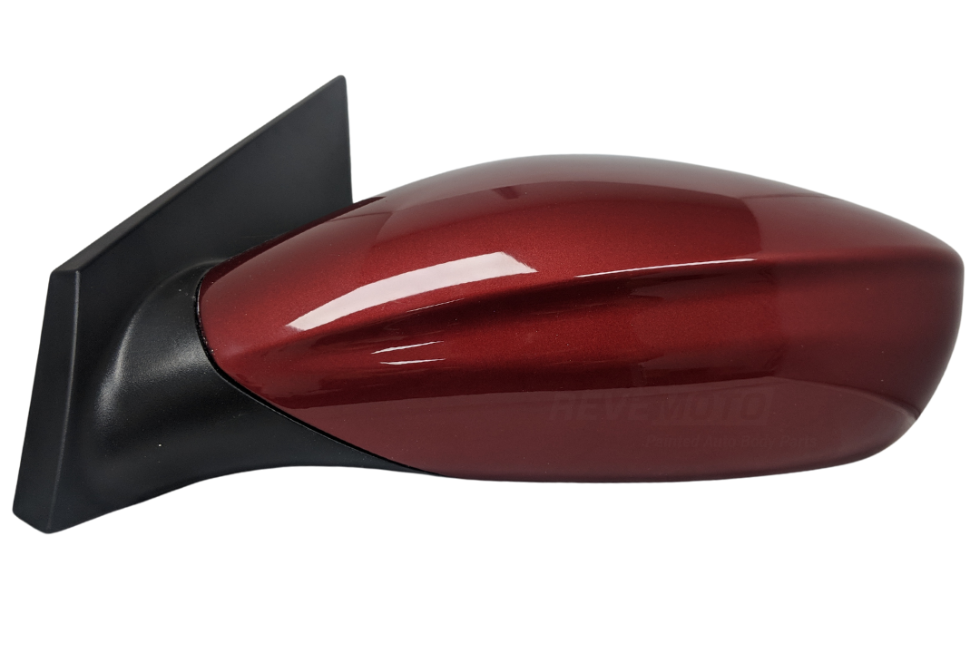 2011-2014 Hyundai Sonata Side View Mirror Painted (WITH: Heat | WITHOUT: Turn Signal Light, Eco Models) Sparkling Ruby Metallic (TR4) 876103Q010 HY1320166