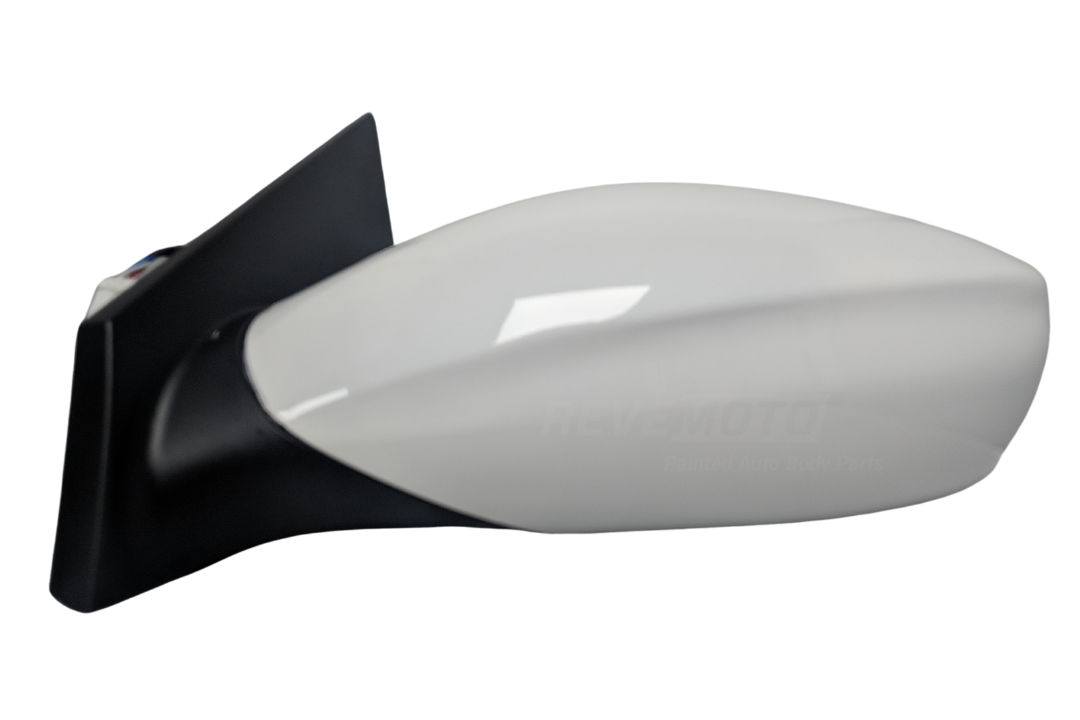 2011-2014 Hyundai Sonata Side View Mirror Painted (WITH: Heat | WITHOUT: Turn Signal Light, Eco Models) White Pearl (JR) 876103Q010 HY1320166