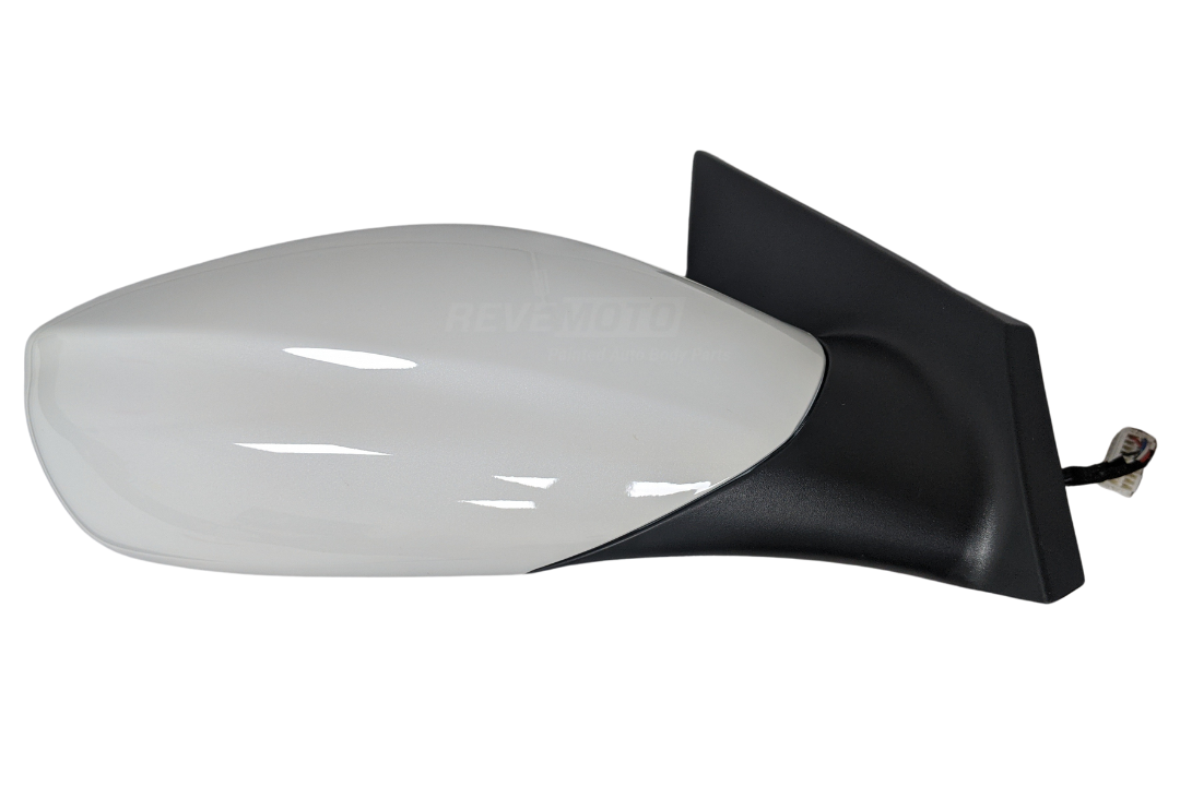 2011-2014 Hyundai Sonata Side View Mirror Painted (WITH: Heat | WITHOUT: Turn Signal Light, Eco Models) White Pearl (JR) 876203Q010 HY1321166