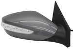 2011-2014 Hyundai Sonata : Side View Mirror Painted (WITH: Turn Signal Light | WITHOUT: Heat, Eco Models) Harbor Gray Metallic (P3) 876203Q100 HY1321167